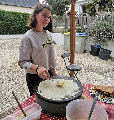 Julie motivée pour le tour de main